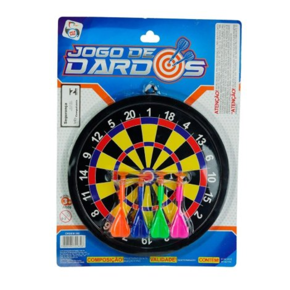 Jogo de Dardos 5 Peças com Alvo