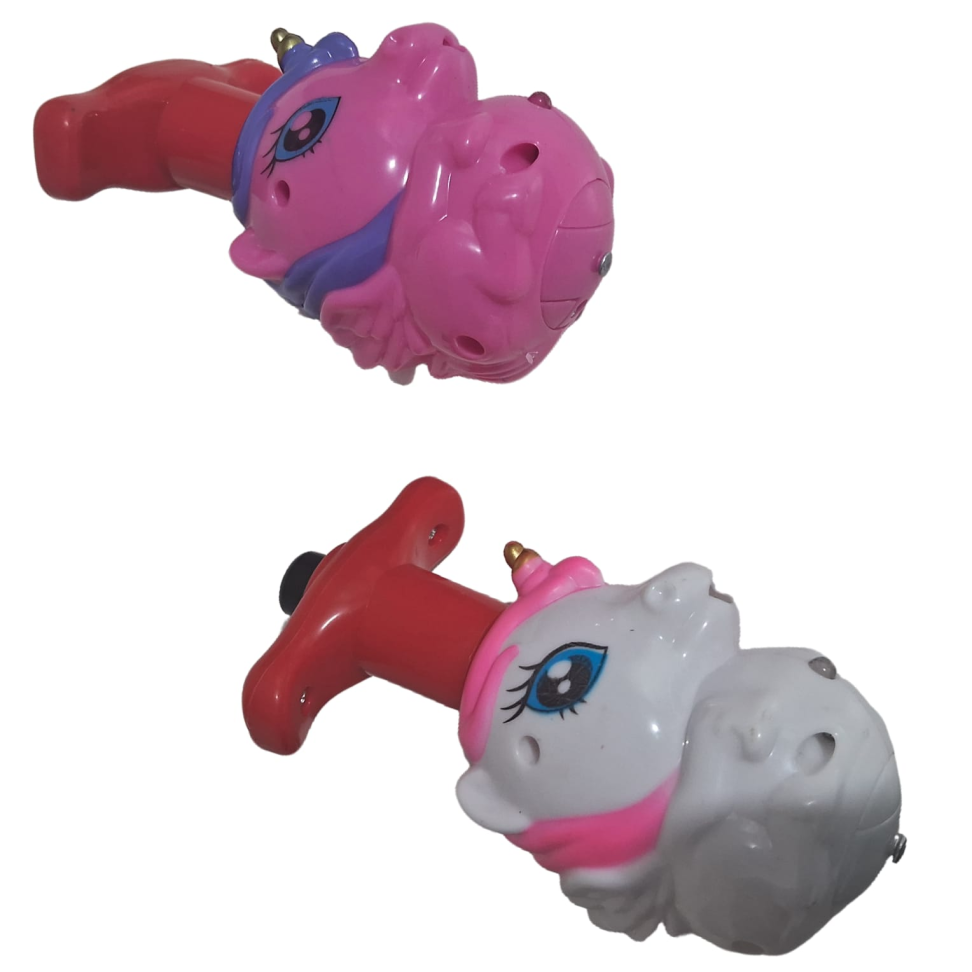 Pião Unicórnio Rosa Giratório Luminoso Brinquedo Luzes Led - #1