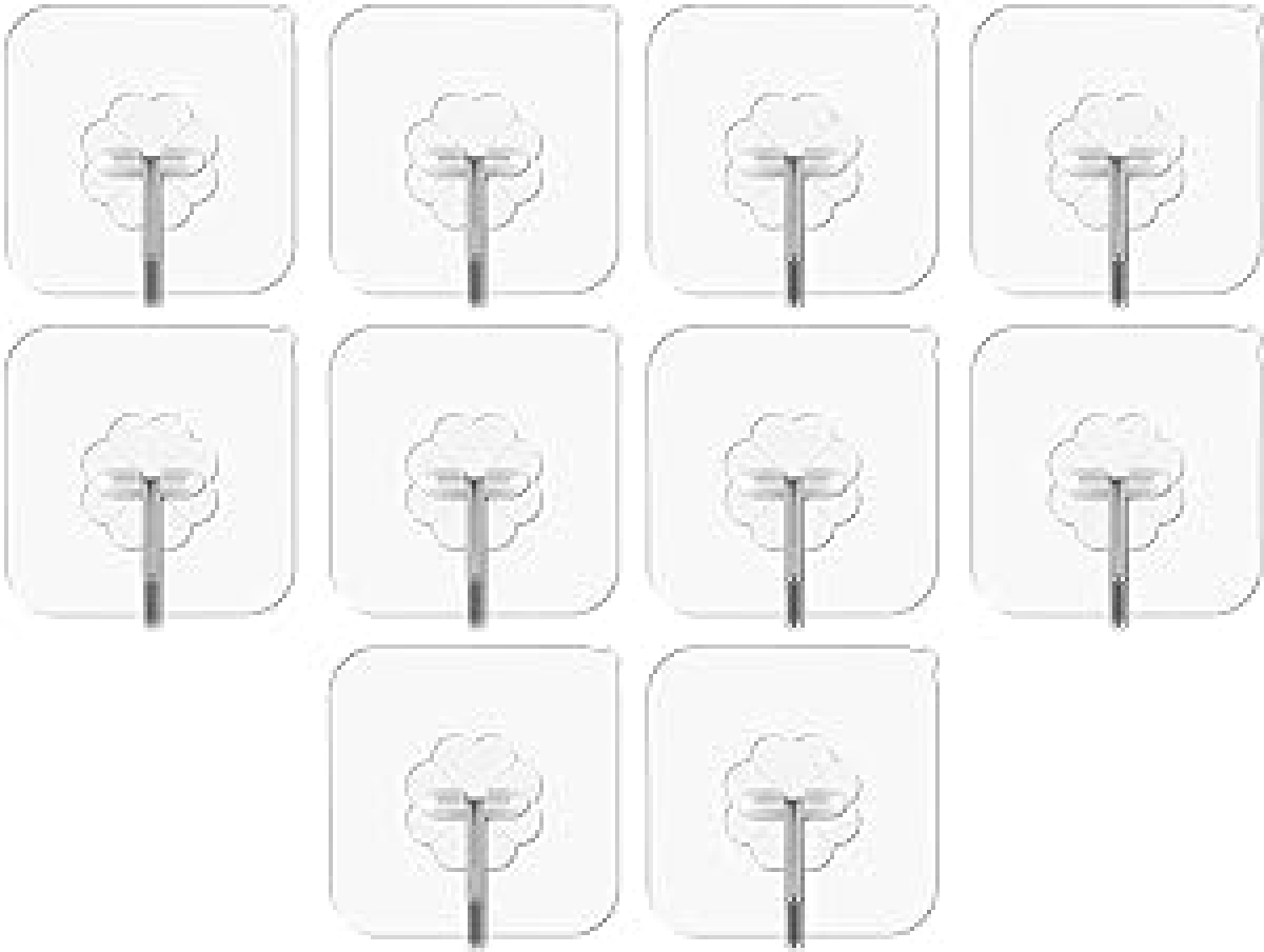 Kit 4 ganchos adesivo inox suporte parede super aderência - #3