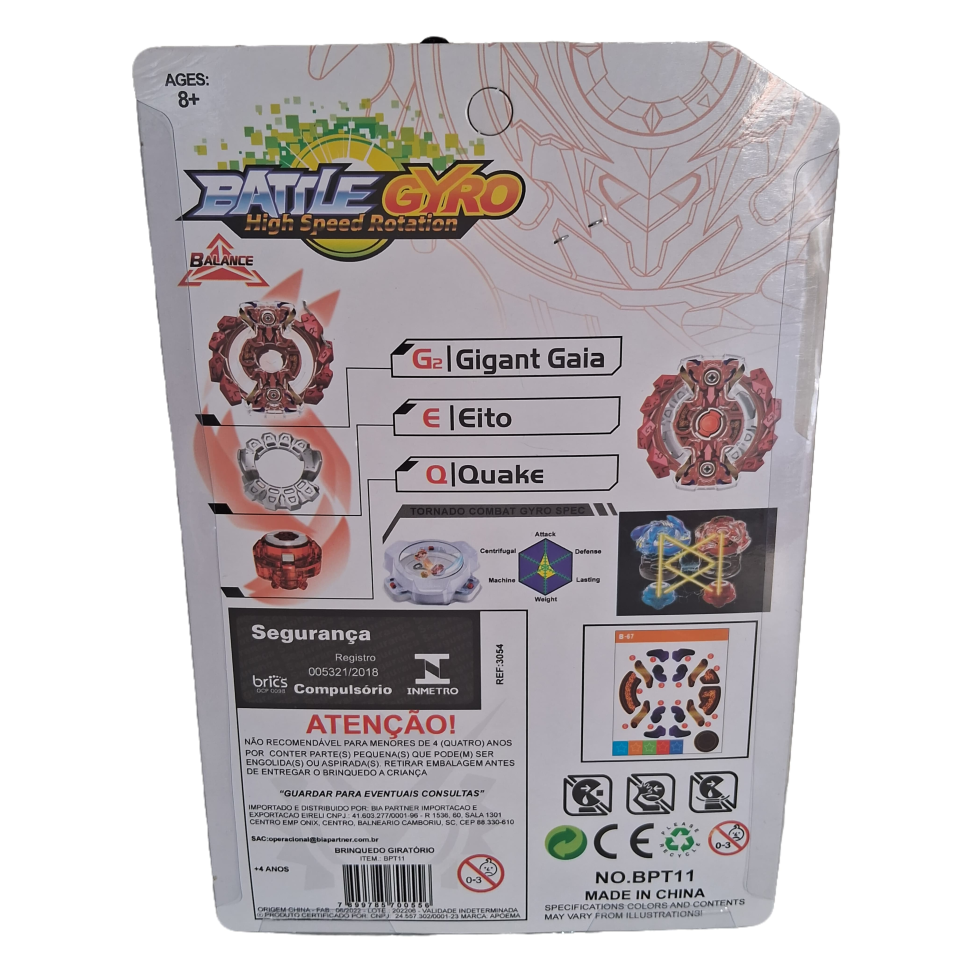 Beyblade Gyro High Pião Burst Metal Com Lançador Longo - #3