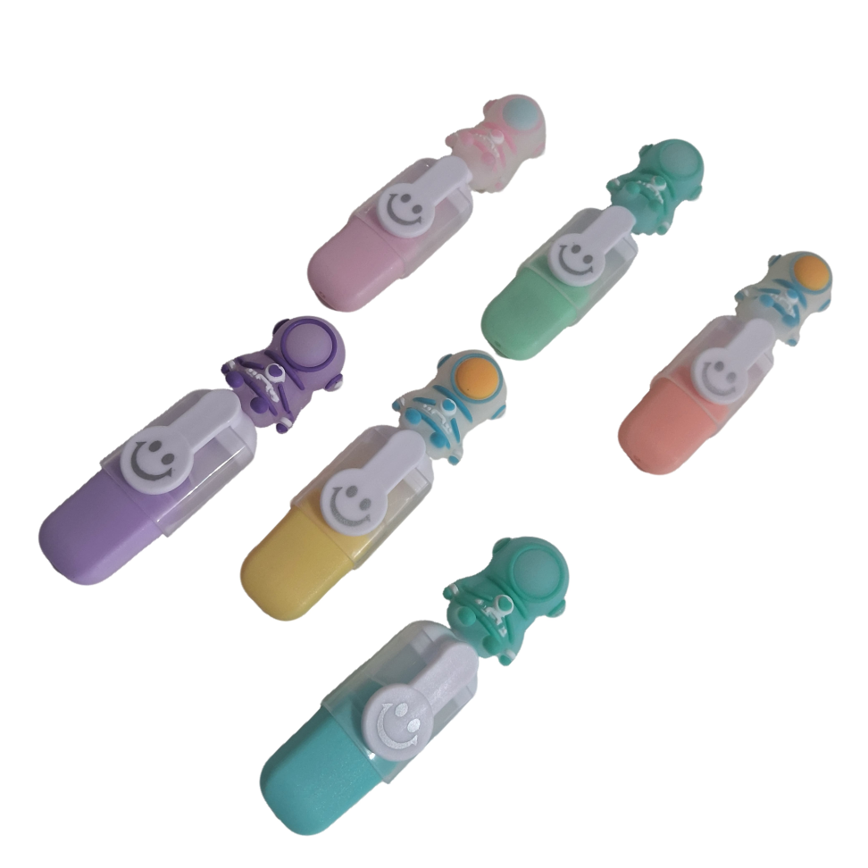 Caneta Marca Texto Infantil Bichinhos, Astronauta, Monstrinhos e Ovinhos