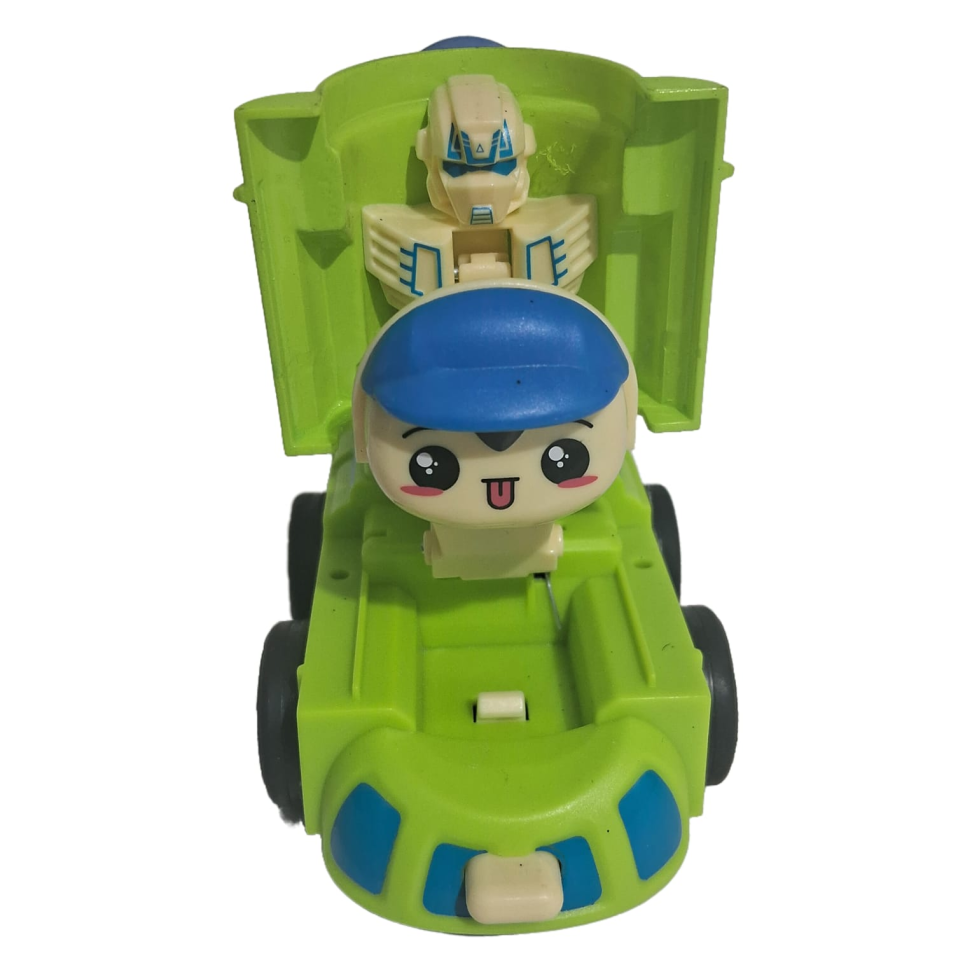 Mini Carrinho Fricção Modelo Trem Transformer Robô Animado Unitário