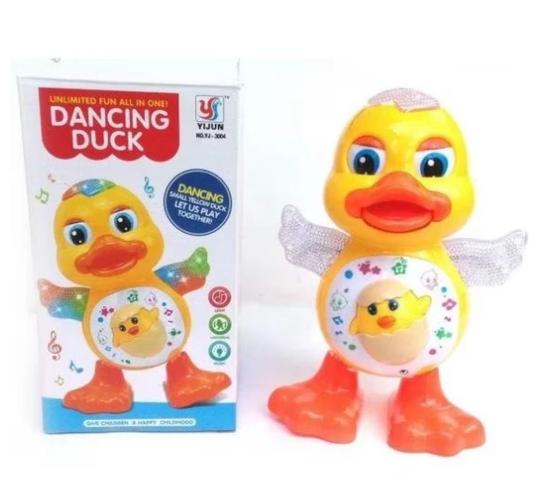 Brinquedo Pato Patinho Dançante Musical Anda Dança Mexe com Luz LED e Som Infantil - #3