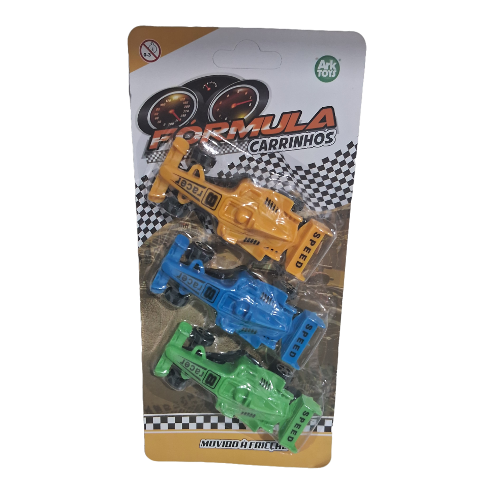 Carrinho Movido á Fricção 3 Peças Fórmula Color - #3