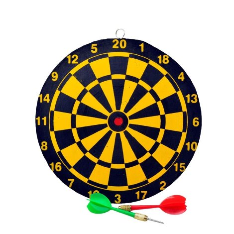 Jogo de Dardos 3 Peças Tabuleiro Dupla Face