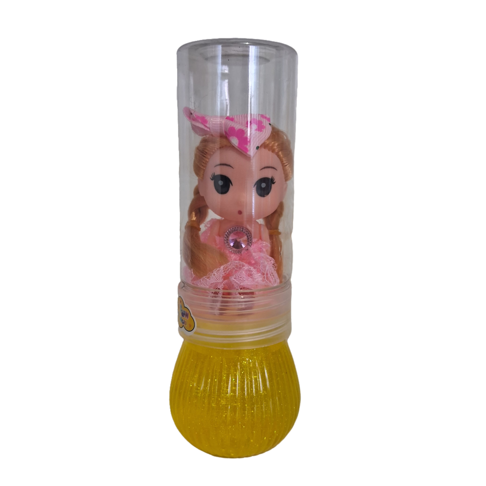 Boneca Princesa com slime Colorido
