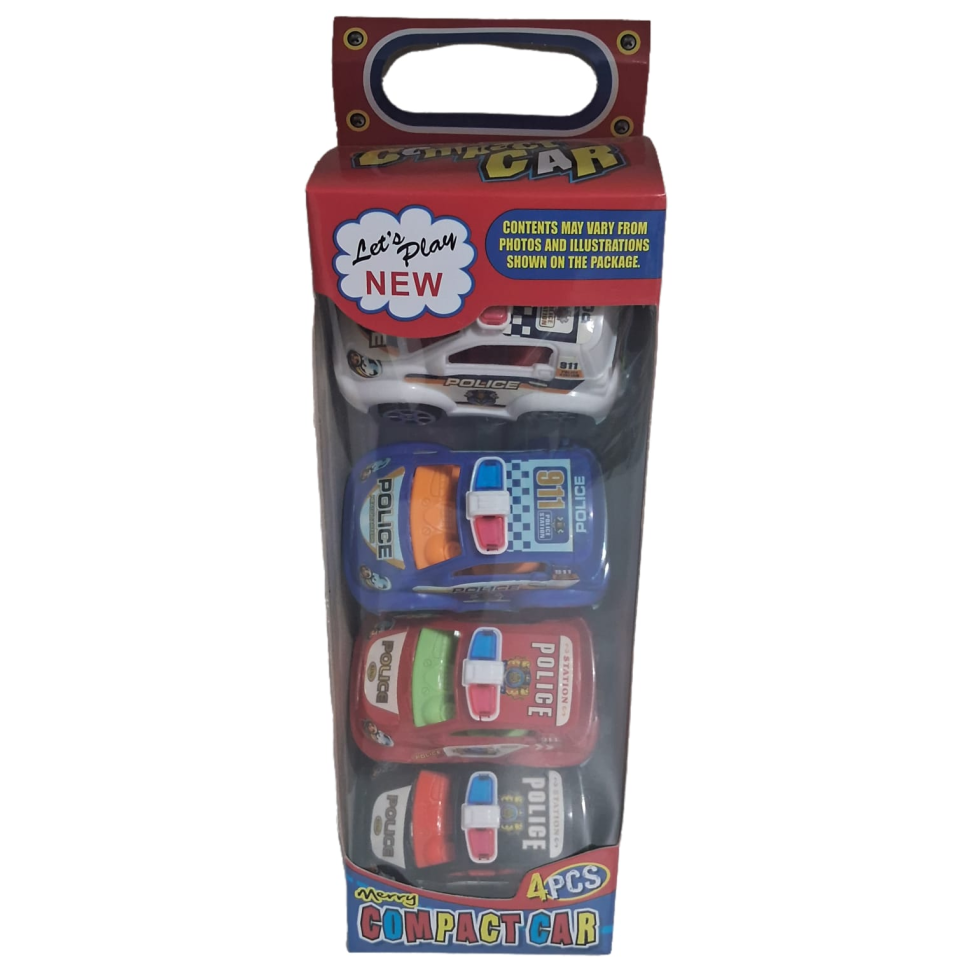 4 Carrinhos De Corrida A Fricçao Barato Carro Brinquedo