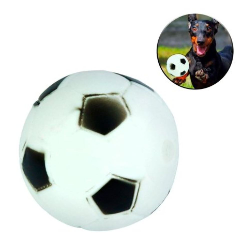 Mordedor Para PET EM Vinil 7cm Bola Futebol