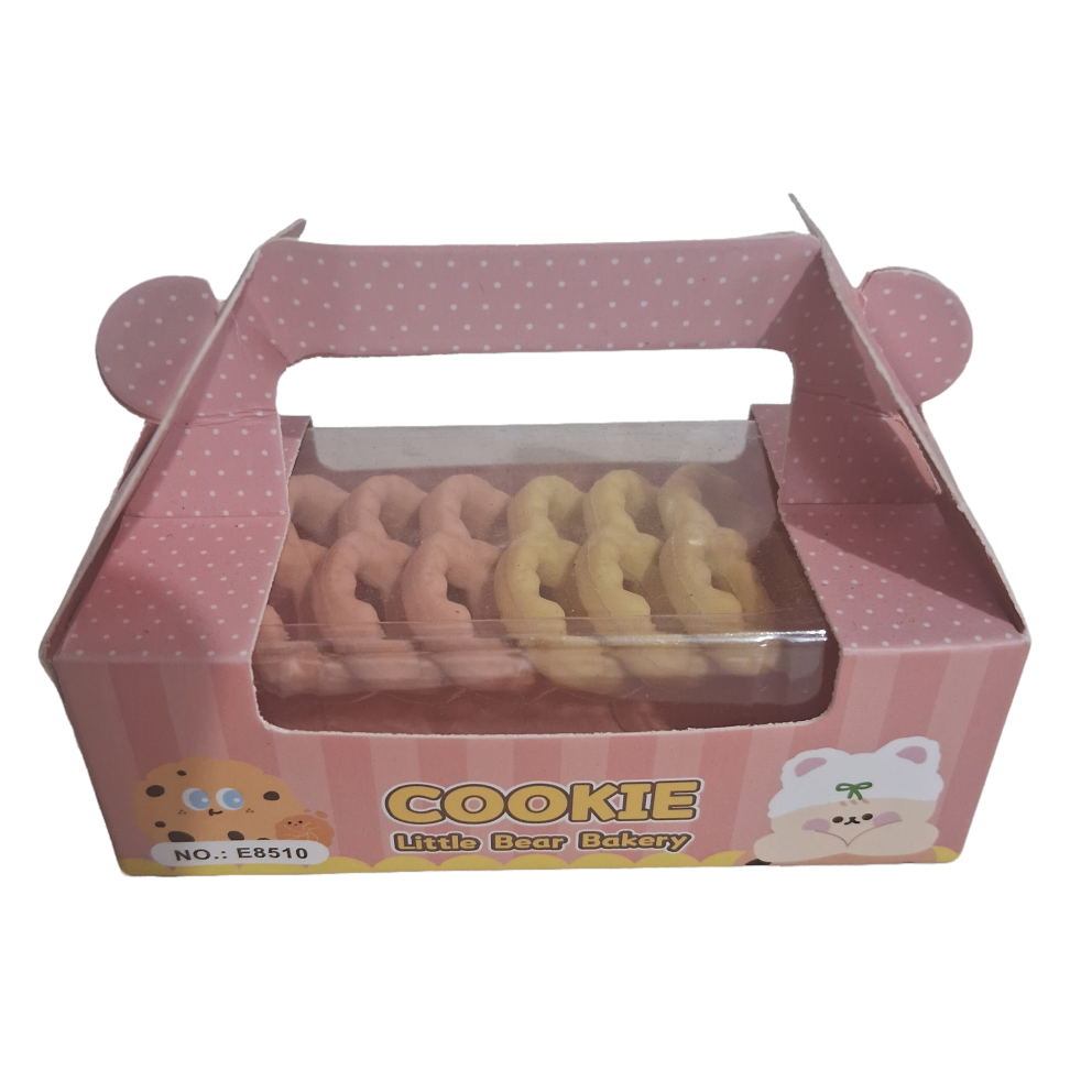 Borracha Apagador De Cookie LITTLE BEAR BAKERY V2 ER-1327 1 Conjunto De 6pcs