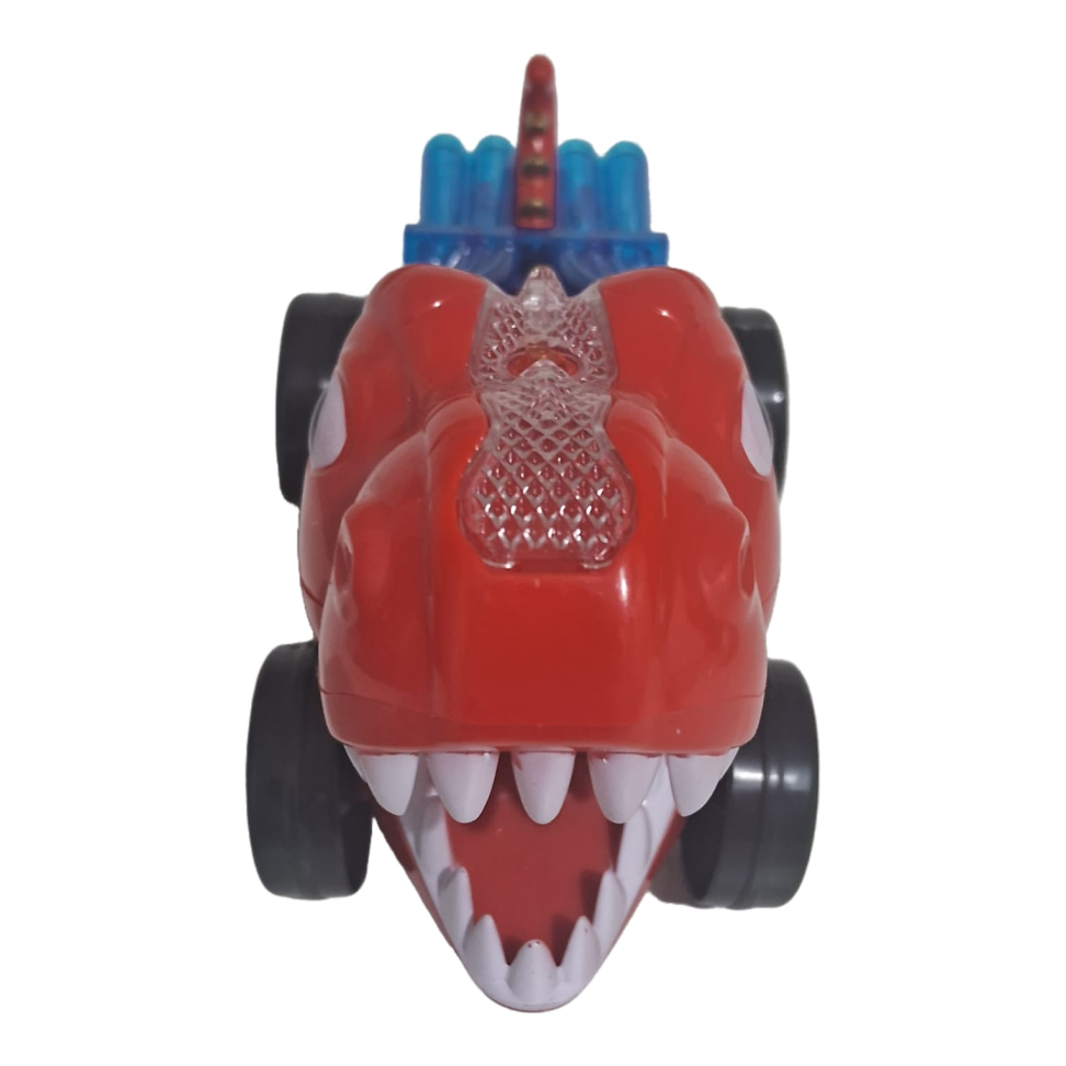 Carro Dino c/ Som E Luz Bate E Volta Carrinho Dinossauro