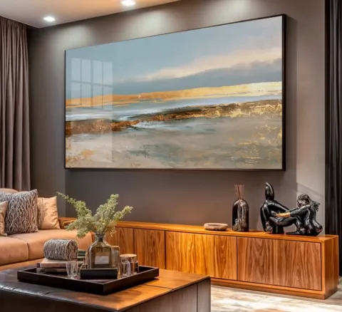 Quadro Horizonte Dourado