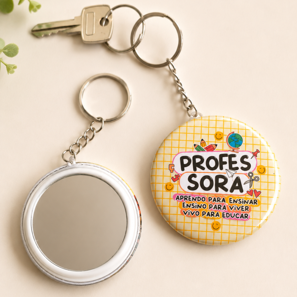 Chaveiro Personalizado com espelho