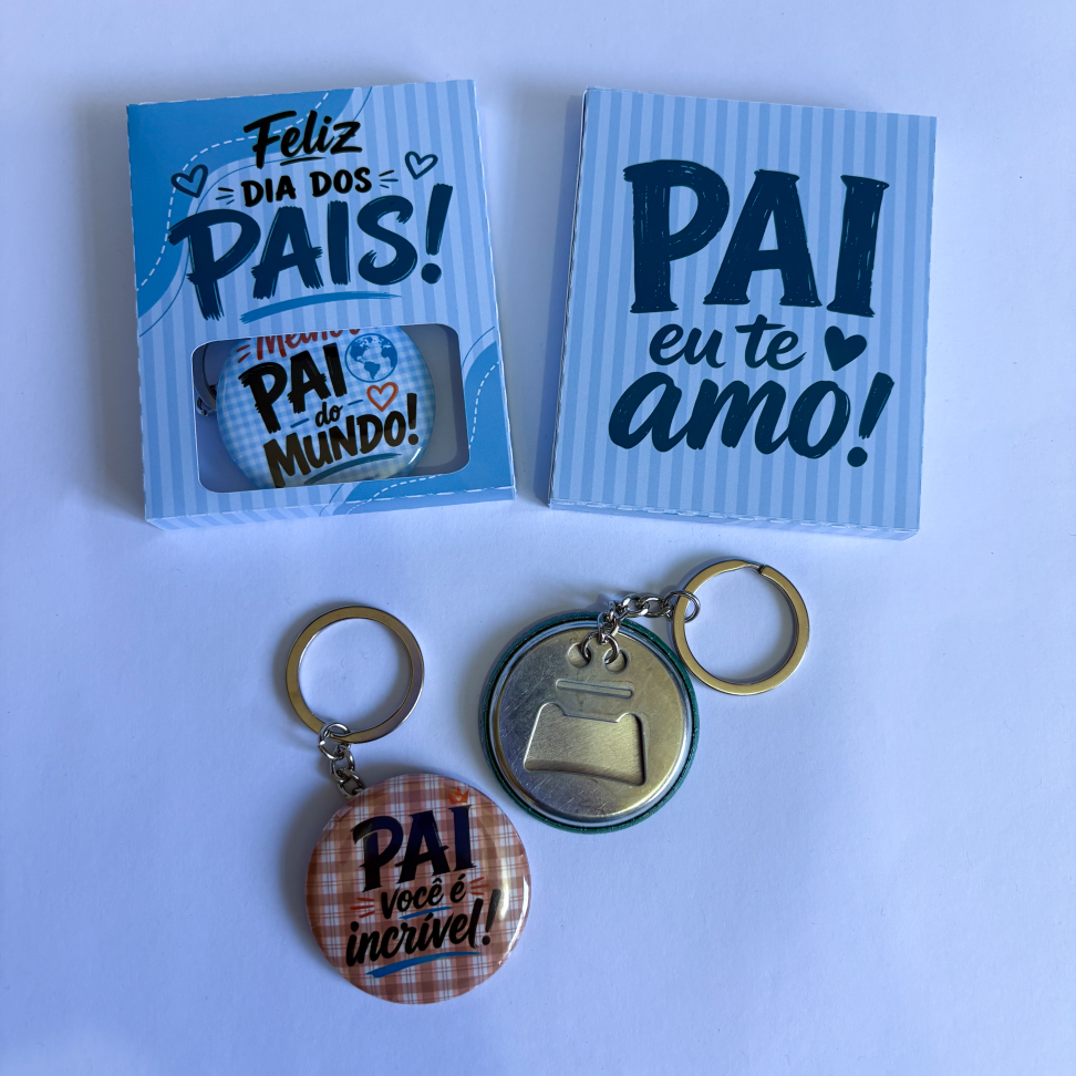 Caixinha com chaveiro DIA DOS PAIS