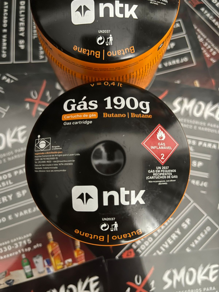 CARTUCHO DE GÁS PARA FOGAREIRO 190G - #1
