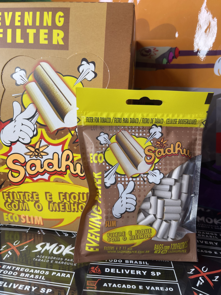 FILTROS PARA CIGARRO SADHU ECO SLIM EVENING FILTER 6mm - #2
