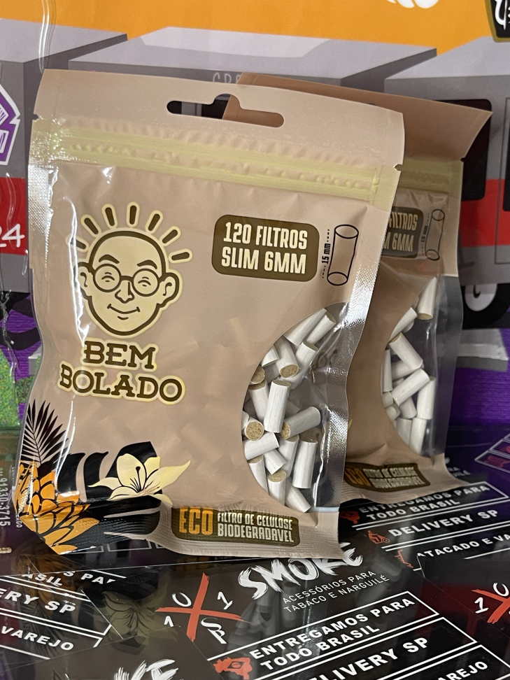 FILTROS DE CELULOSE BIOGRADAVEL - BEM BOLADO ECO SLIM - #2