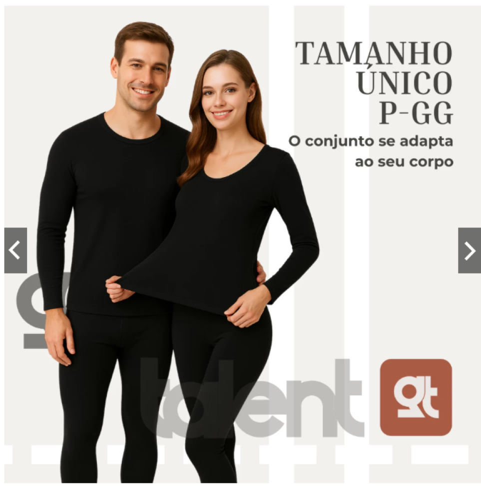 Kit Frio Conjunto 2º Pele Camisa + Calça Térmica Luva Touch
