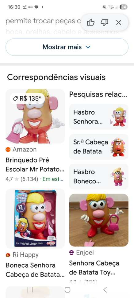 Sra. E Sr. Cabeça de batata Hasbro - Valor unitário - #4