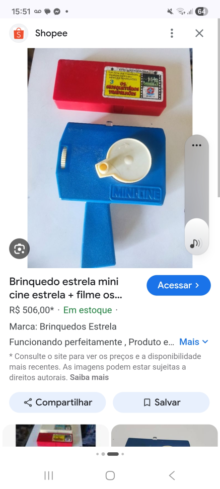 Mini Cine Estrela / Disney Anos 90' - #6