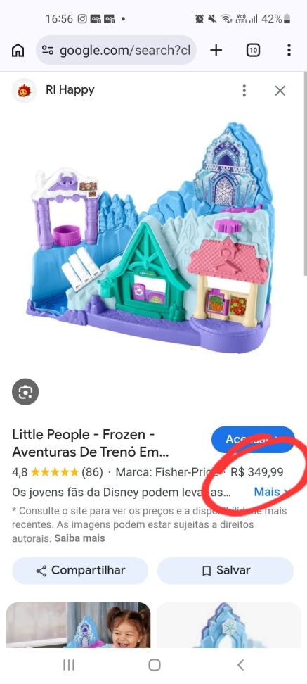 Frozen Vila + Trenó Little People - #5