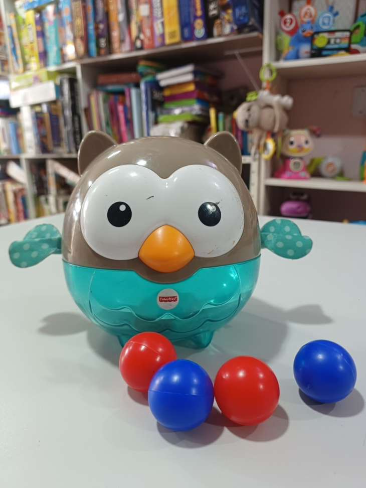Coruja bolinhas coloridas Fisher-Price