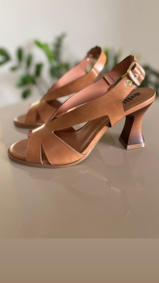 Sandália salto taça capuccino V R$276,00 - #2