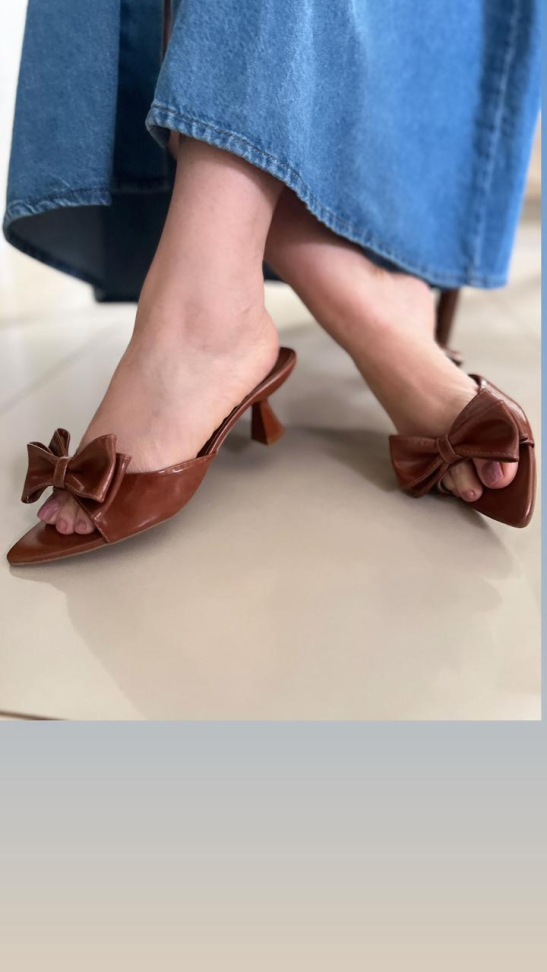 Tamanco salto taça laço R$220,00 - #4