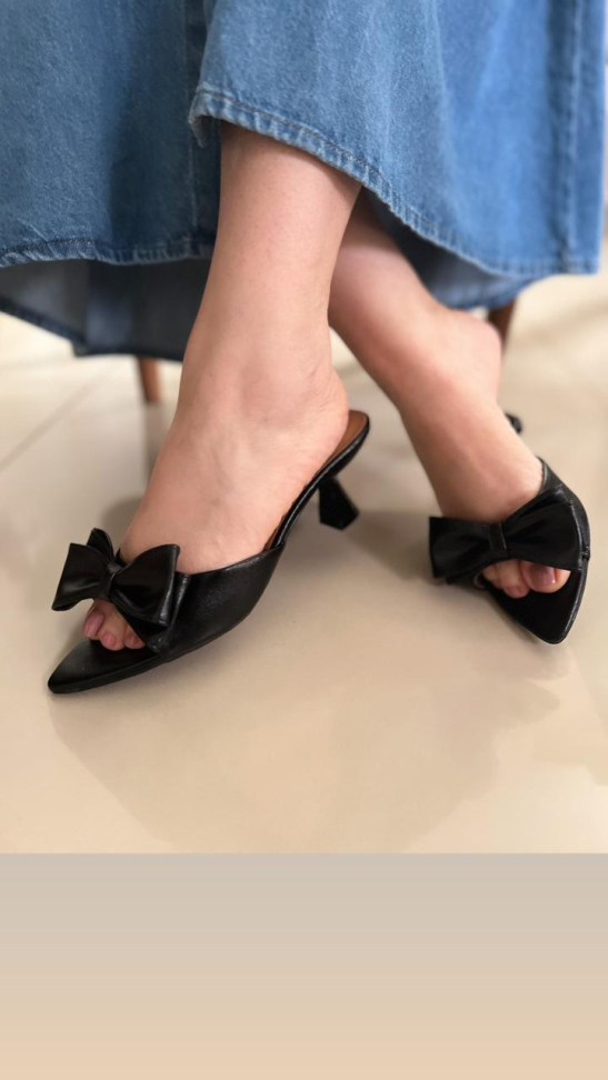 Tamanco salto taça laço R$220,00 - #2