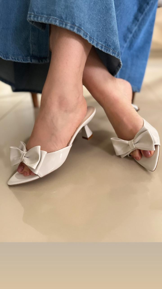 Tamanco salto taça laço R$220,00 - #3