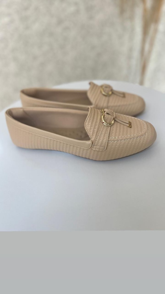 Mocassim trama detalhe ouro R$152,00 - #4