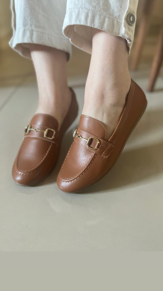 Mocassim caramelo R$176,00 - #6