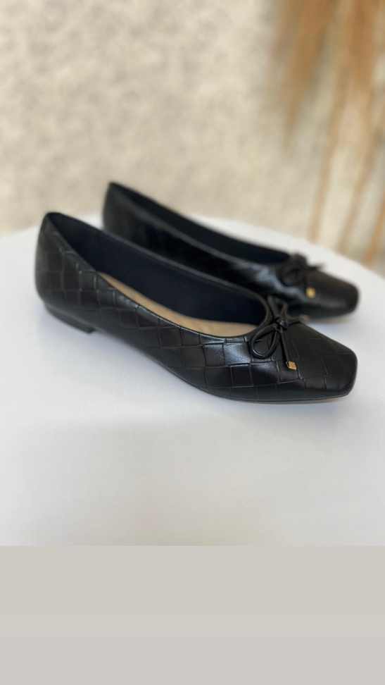 Sapatilha trama preta lacinho R$132,00 - #2