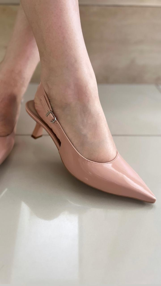 Chanel salto taça nude verniz R$208,00 - #2