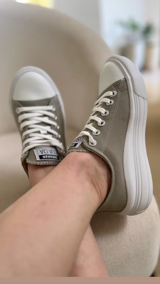 Tênis caixa alta verde claro R$208,00 - #2