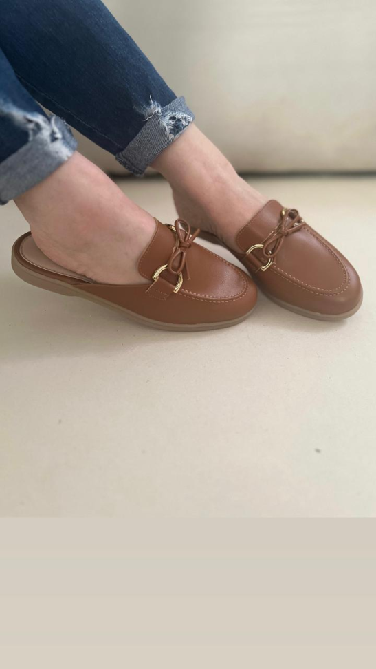 Mule caramelo lacinho R$164,00 - #2