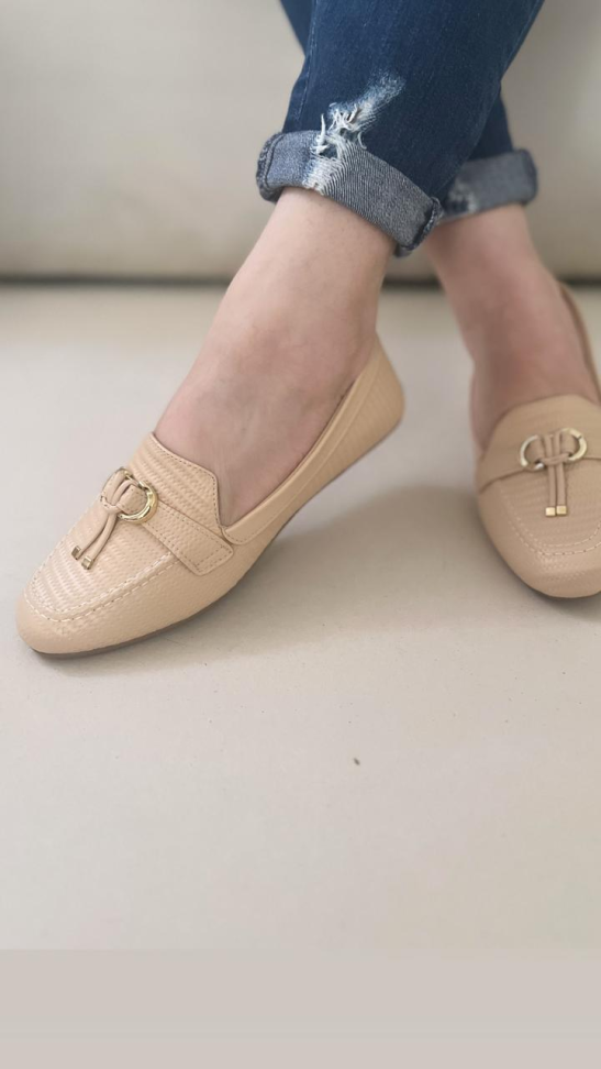 Mocassim trama detalhe ouro R$152,00 - #2