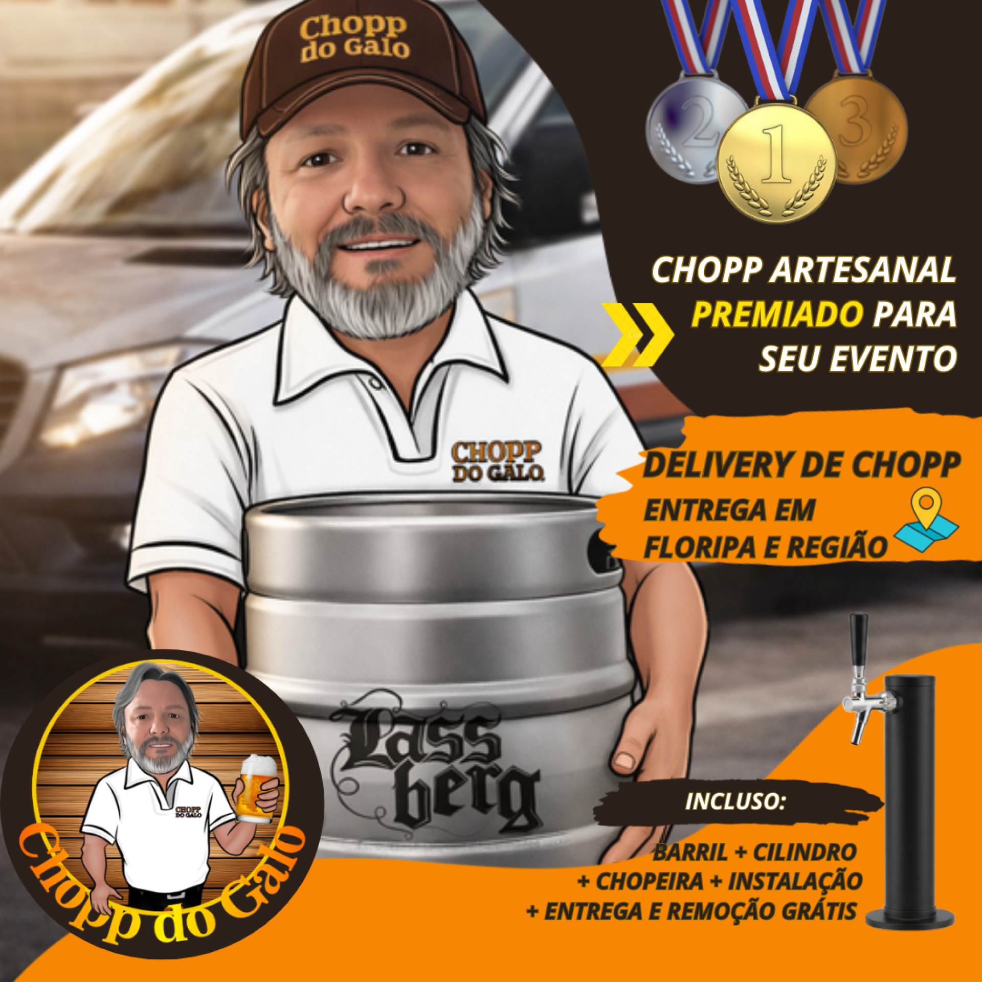 Chama o Galo e garanta seu Chopp!