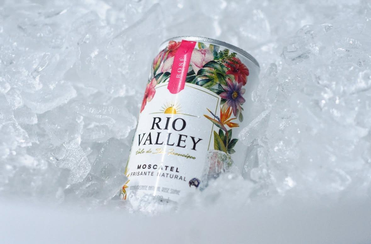 Frisante Moscatel Rosé Lata Rio Valley