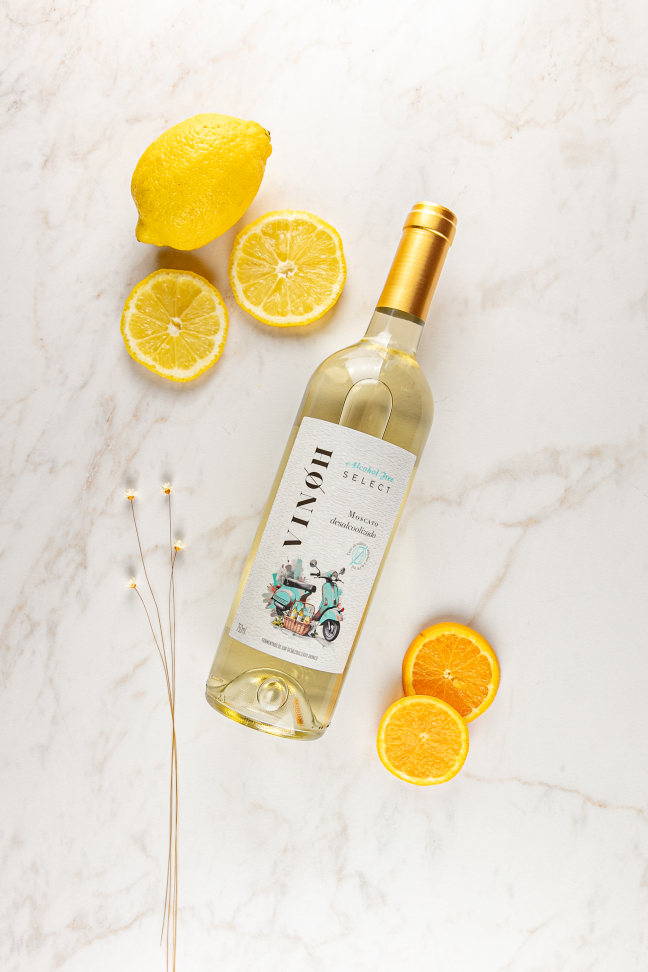 Vinoh Select Moscato 750ml - Desalcoolizado