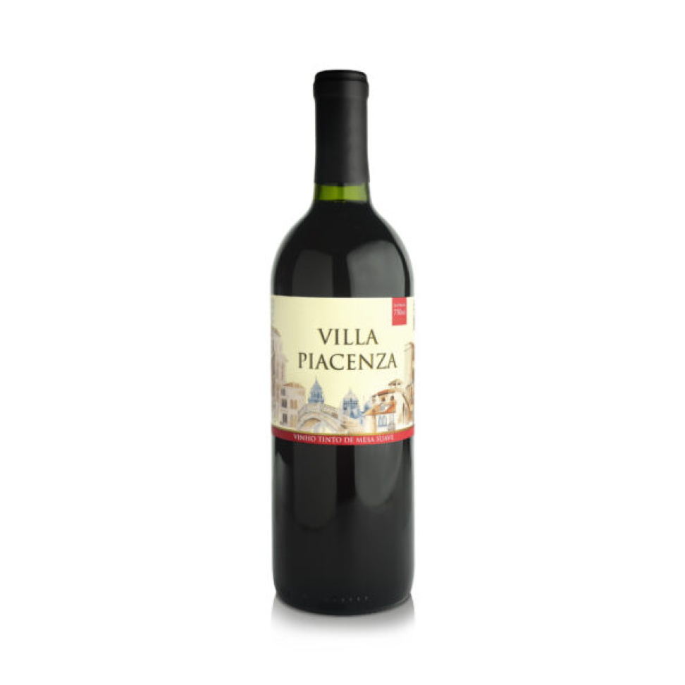 Vinho Tinto de Mesa Suave Villa Piacenza
