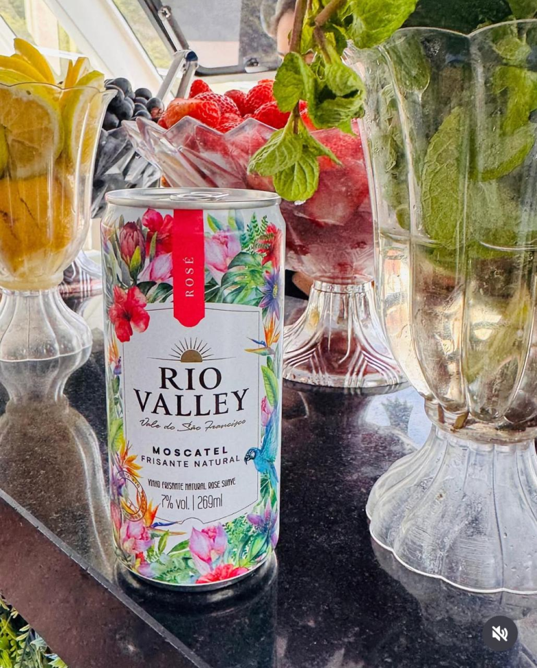 Frisante Moscatel Rosé Lata Rio Valley