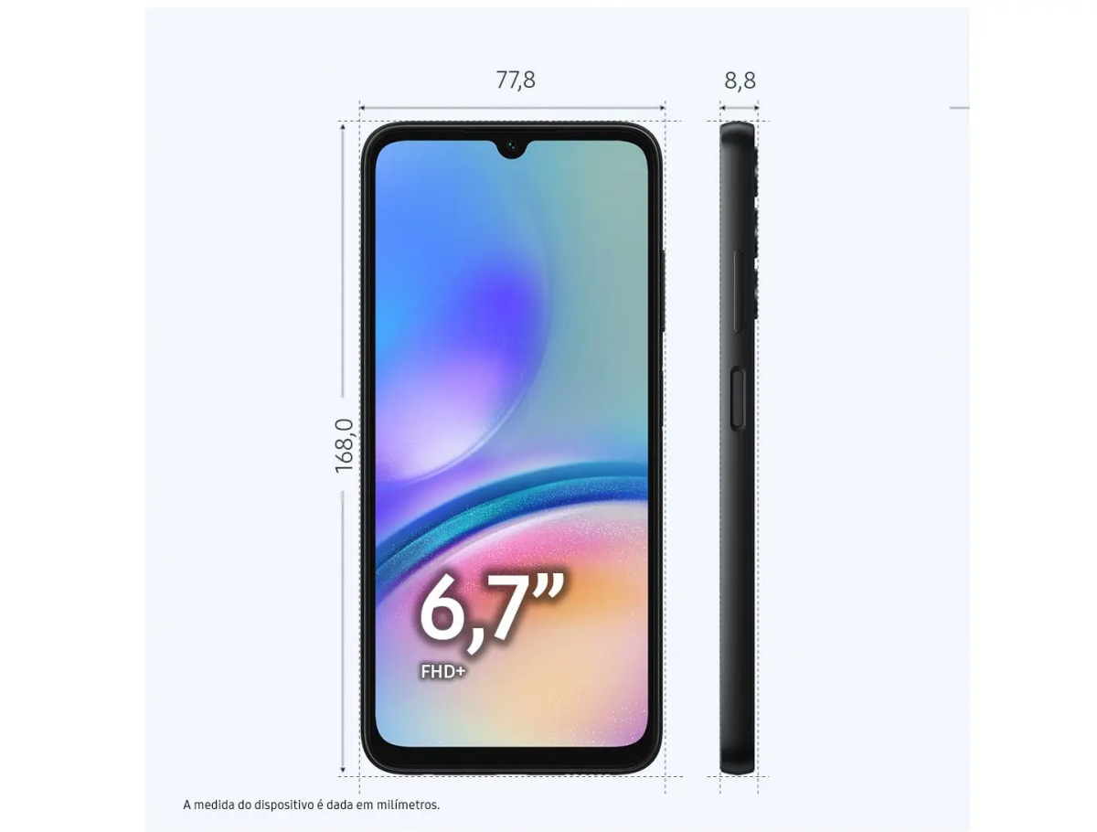 Celular Smartphone Samsung Galaxy A05s 6,7" 128GB Preto 6GB RAM Câm. Tripla 50MP + Selfie 13MP Bateria 5000mAh Dual Chip - #2