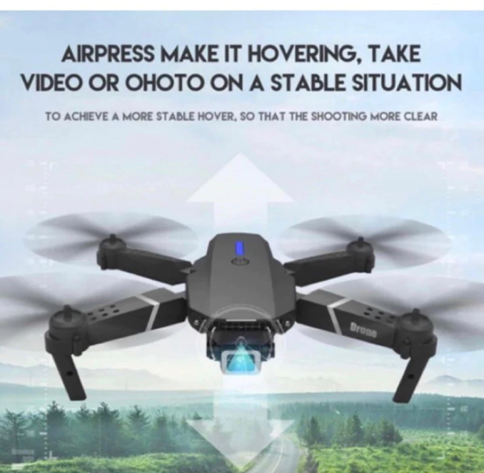 Drone E99 E88 Pro Com duas Câmera E Wifi Com Case Cor Preto - #5