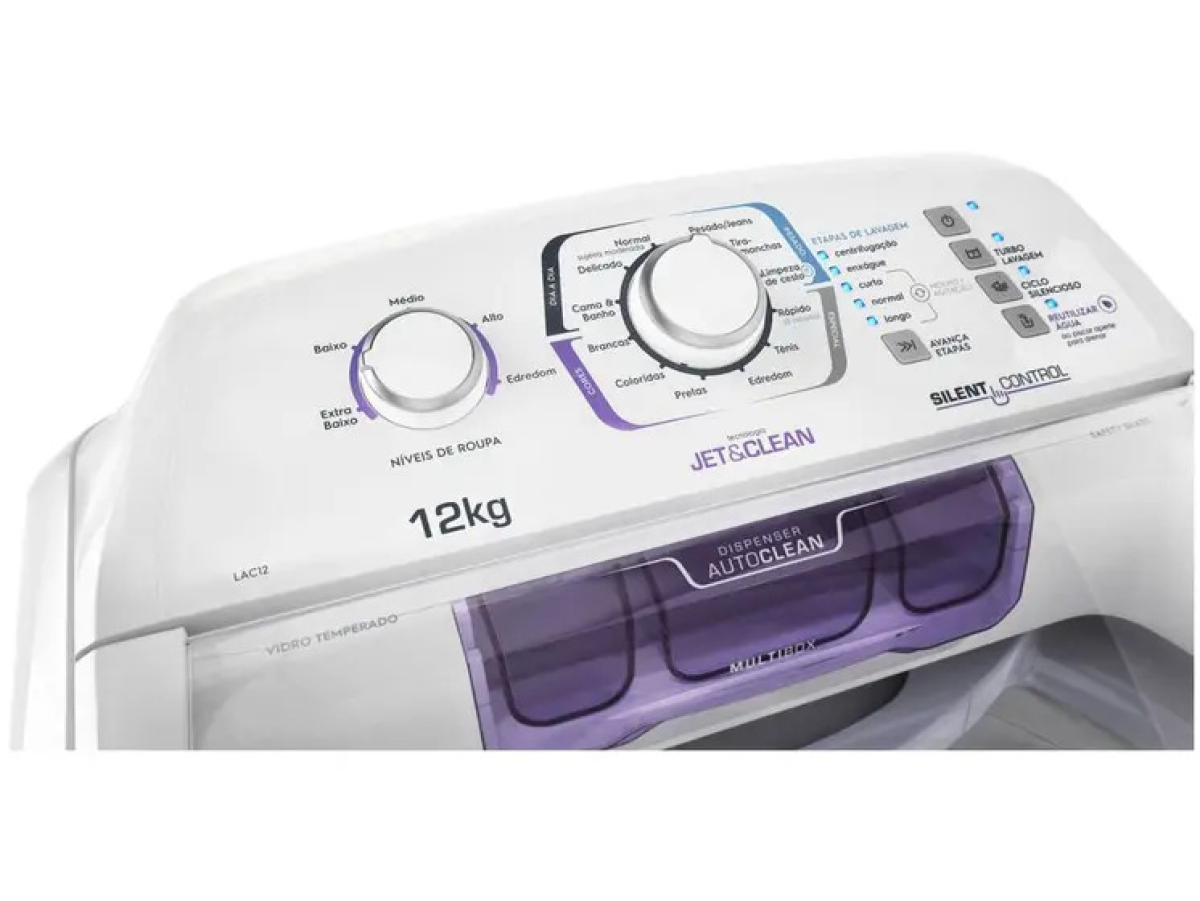 Lavadora de Roupas Electrolux LAC12 - 12Kg Cesto Inox 12 Programas de Lavagem - #4