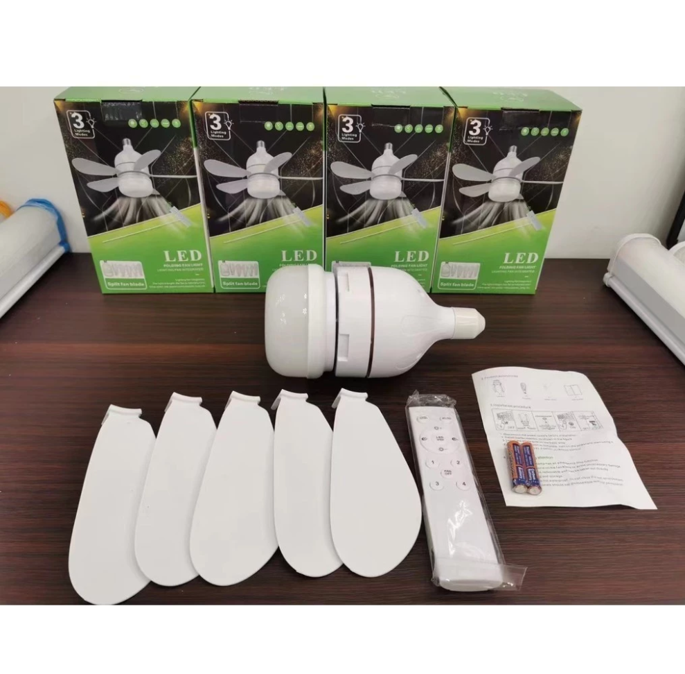 Ventilador de teto Com Luz para Pequenos Espaços (6 Hélices) Controle Remoto Bivolt LED 110V-220V - #1