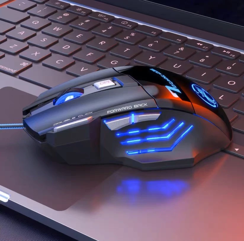 Mouse Gamer Laser X7 3200dpi Led Rgb Usb 7 Botões Profissional Original - #4