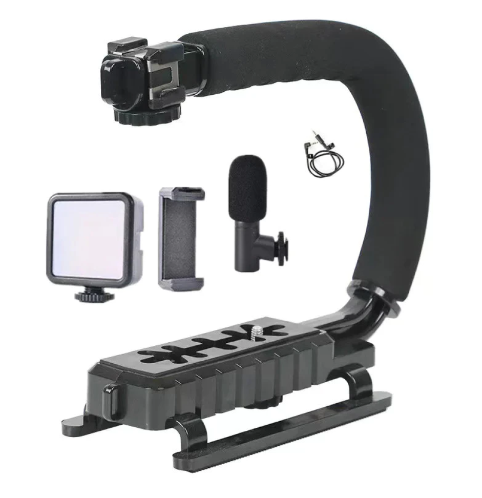 Kit Estabilizador De Celular e Câmera Com Microfone e Iluminação Gravação de Vídeo - #2