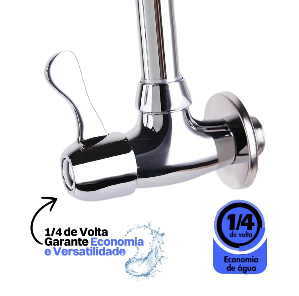 torneira cozinha parede preta flexível Duplo Jato Cone 1/4 de Volta - #4