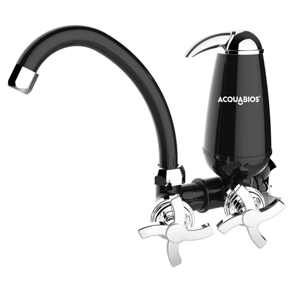 Torneira de Cozinha Com Filtro de Parede Com Bica Móvel E05 Quadriseta Acquabios - #3