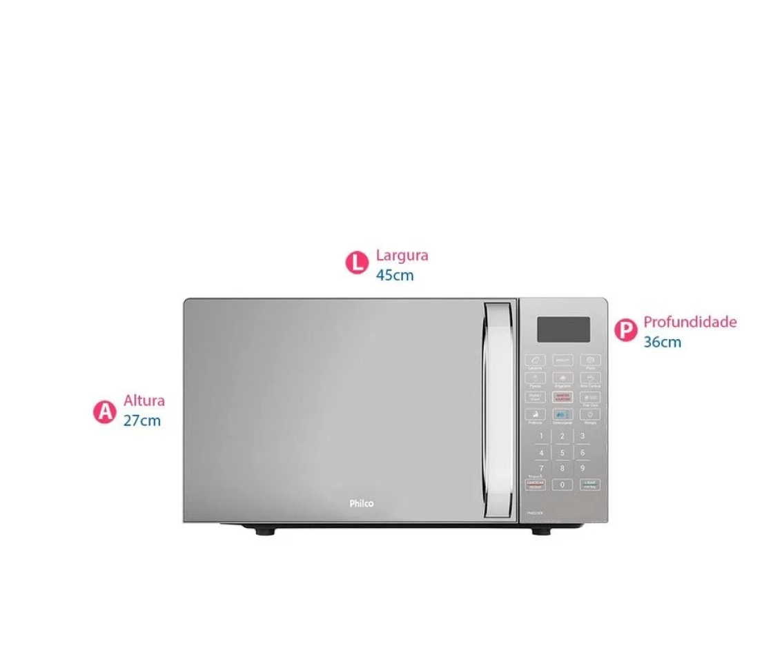 Micro-ondas PMO23EB 20L Com Função Tira Odor Philco - #2